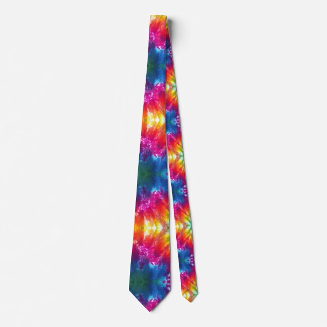 Gravata Tie-Dye Multicolor (Frente)