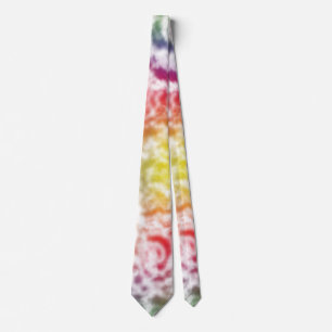 Gravata Tie Dye Vibrant Squiggle