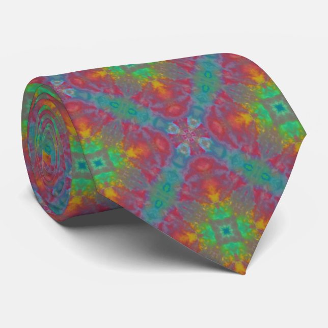 Gravata Tie dyed Diamond tie (Rolled)