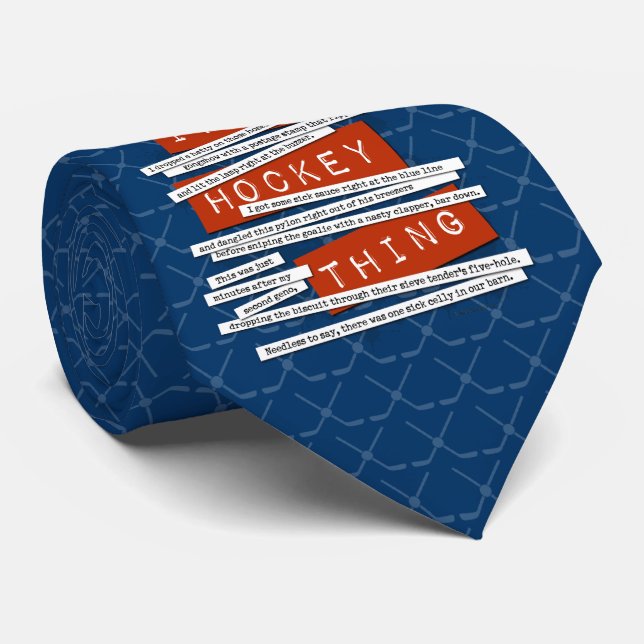 Gravata Tie Hockey Slang (Rolled)