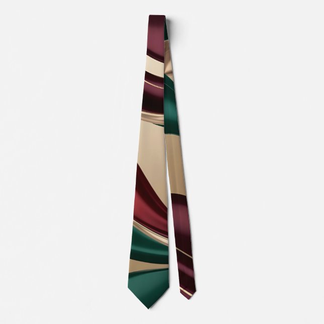 Gravata Tie in stylish abstract graphic (Frente)