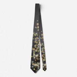 Gravata TIE MENS Dourado Preto