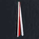 Gravata Tie Men's Red Black White Stripe<br><div class="desc">Tie Men's Red Black White Stripe</div>