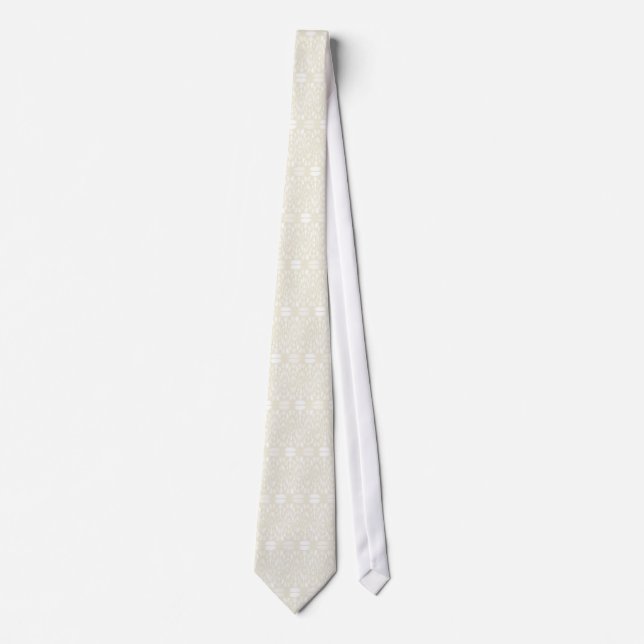 Gravata Tie Mosaic - Beige (Frente)