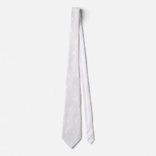 Gravata Tie Mosaic - Branco