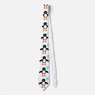 Gravata Tie Pinguim Pinguim Azul