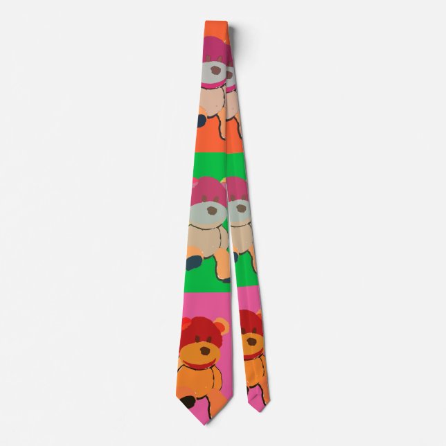Gravata Tie pop art Teddy (Frente)