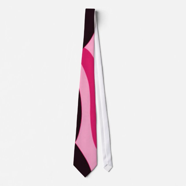 Gravata Tie Rosa Tribal (Frente)