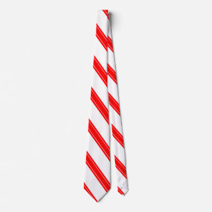 Gravata Tie / Triple Stripe Candy Cane pattern