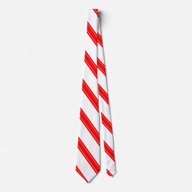 Gravata Tie / Triple Stripe Candy Cane pattern (Frente)