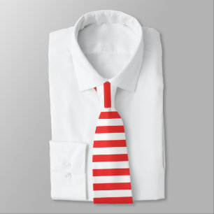 Gravata Tie Vermelho e Branco