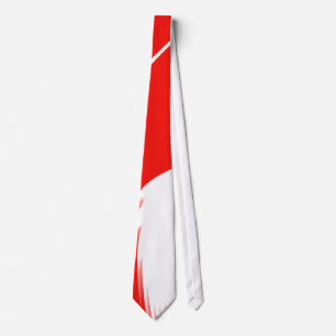 Gravata Tie Vermelho e Branco
