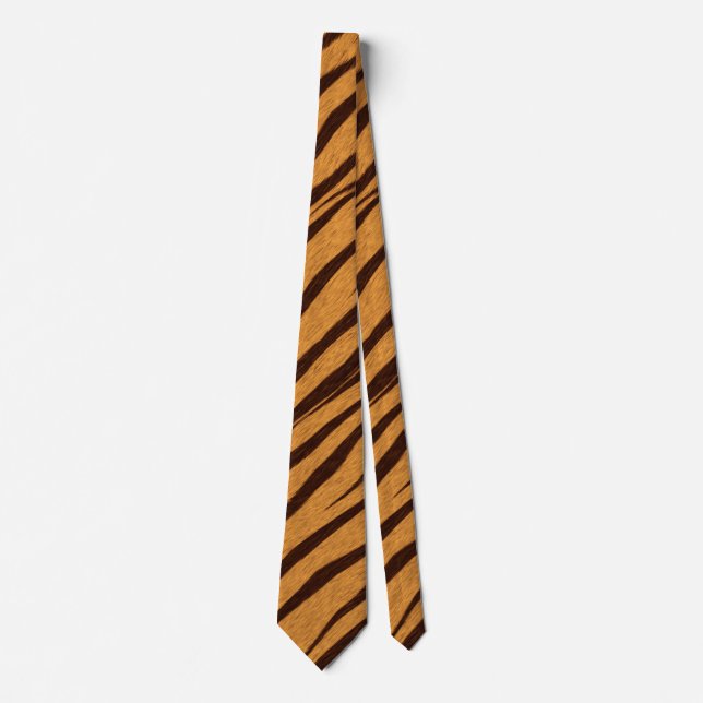 Gravata Tiger Stripes Skin Patterus Personalizar (Frente)