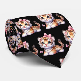 Gravata Tigers Adorable Kawaii Cute Neck Tie