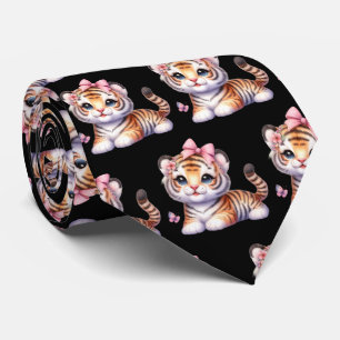 Gravata Tigers Adorable Kawaii Cute Neck Tie