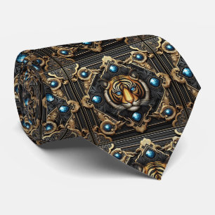 Gravata Tigre Feroz Moda Masculina