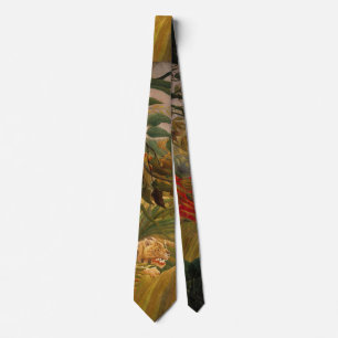 Gravata Tigre numa Tempestade Tropical por Henri Rousseau
