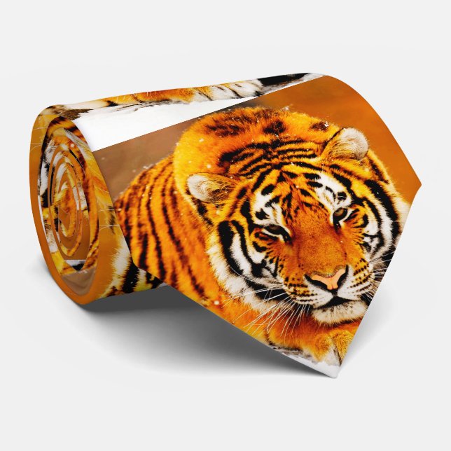 Gravata Tigre Siberian (Rolled)