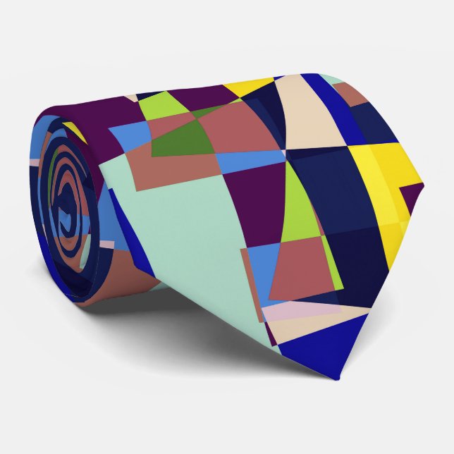 Gravata Tinta do pescoço do Mosaico da Cityscape (Rolled)