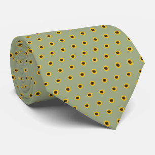 Gravata Tiny Pattern Sunflower Wedding Tie Tie