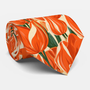 Gravata Tio Floral de Tulipas Casamento de Verão