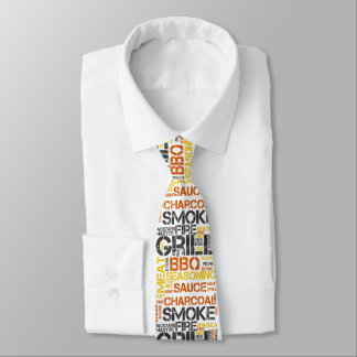 Gravata Tipografia BBQ Grill Master