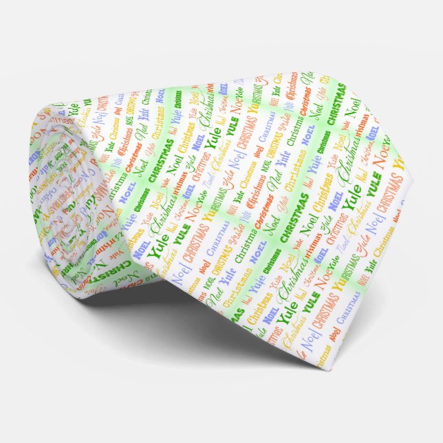 Gravata Tipografia de Natal (Rolled)