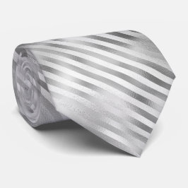 Gravata Tiras de folha de prata