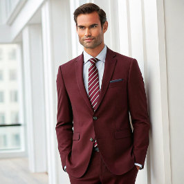 Gravata Tiras Formais Simples Vermelhas e Brancas