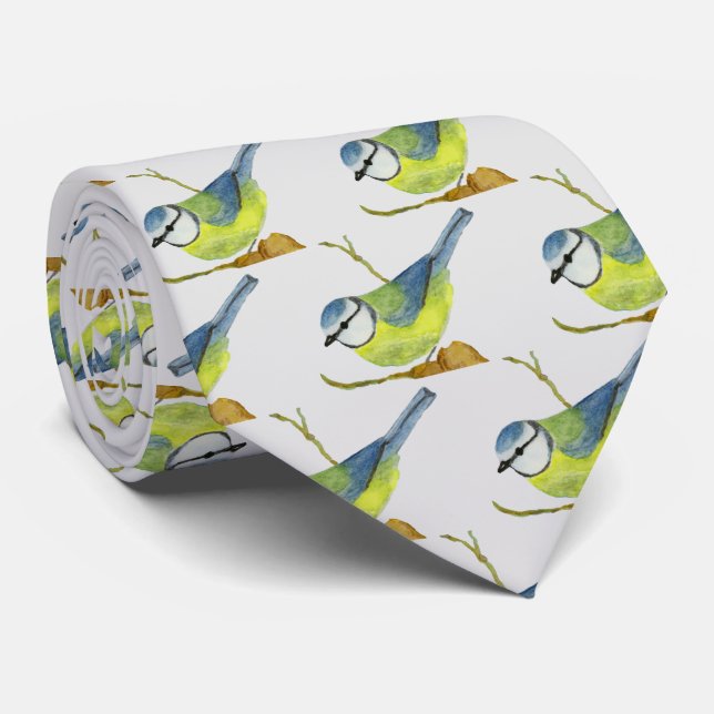 Gravata Tit azul (Rolled)