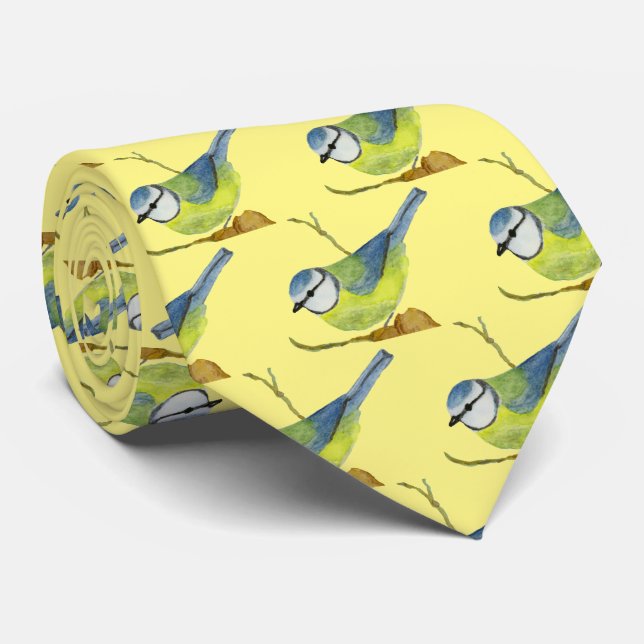 Gravata Tit azul (Rolled)