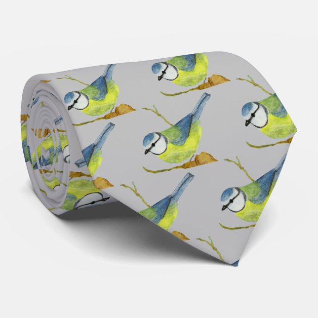 Gravata Tit azul (Rolled)