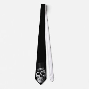 Gravata Top hat skull
