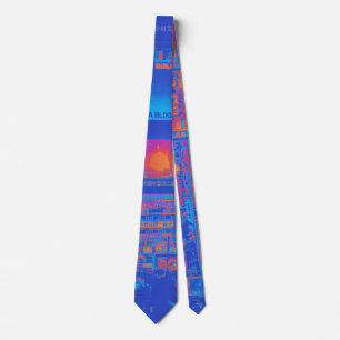 Gravata Tóquio Shinjuku Kabuchuho Cyberpunk Neck Tie