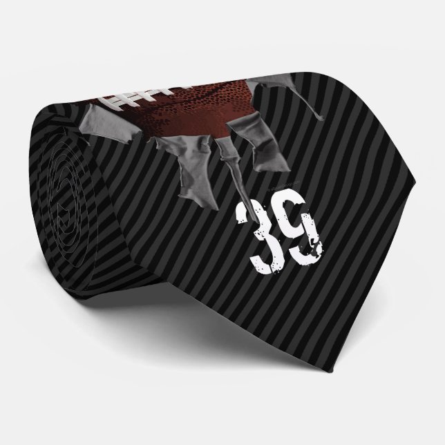 Gravata Torn Football Tie (Rolled)