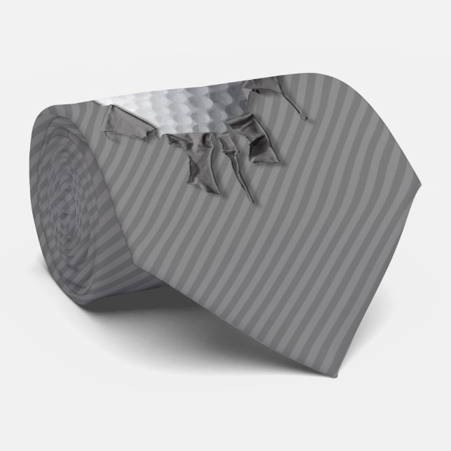 Gravata Torn Golf Ball Tie (Rolled)