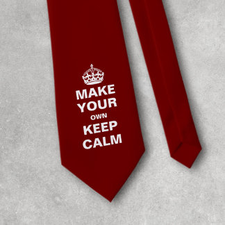 Gravata Torne-Se Seu Próprio, Mantenha-Se Calmo, Modelo
