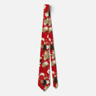 Gravata Torneio de homem com design floral japonês