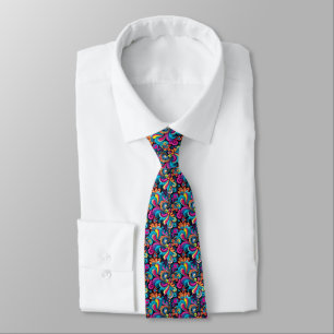 Gravata Torneio De Pescoço De Groovy Art