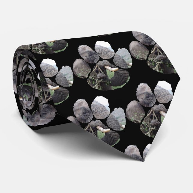 Gravata Torneio De Pescoço De Pegada Elefante Bull (Rolled)