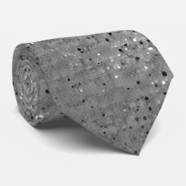 Gravata Torneio De Pescoço De Silver Sparkly Glitter