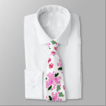 Gravata Torneio de Pescoço Floral de Jardim Floral, cor-de<br><div class="desc">Para a cara vestida mais inteligente na sala! Esta bela cor-de-água rosa,  cor-de-rosa,  gravata Floral Garden é impressionante.</div>