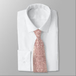 Gravata Torneio de Pescoço Glitter Dourado rosa<br><div class="desc">Gravatas com o Rosa Dourado Blush Glitter Sparkle Drips Chic Pink Modern Tie - ou Add Your Unique Text / Name - Torne o Seu Presente Especial - Redimensiona e move ou remove e adiciona texto / elementos com a ferramenta Personalização. Design por MIGNED. Por favor, veja meus outros projetos....</div>