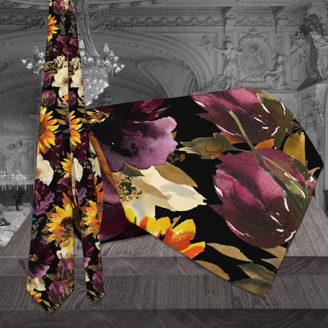 Gravata Torneio De Pescoço Negro Com Casamento De Sol E Vi (Criador carregado)