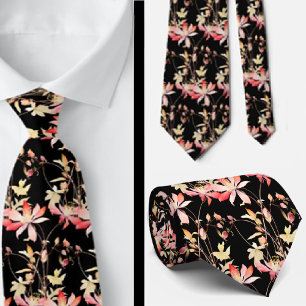 Gravata Torneio de Pescoço Vermelho Negro Elegante