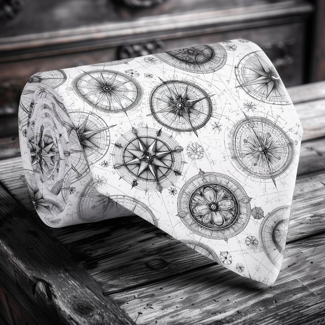 Gravata Torneio de Rosa de Compass Náutico (Criador carregado)