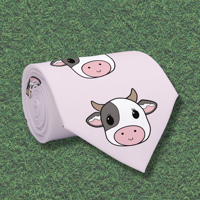 Gravata Torneio De Vaca Corta (Cute Cow Neck Tie)