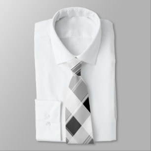 Gravata Torneio de Xadrez Preto e Branco