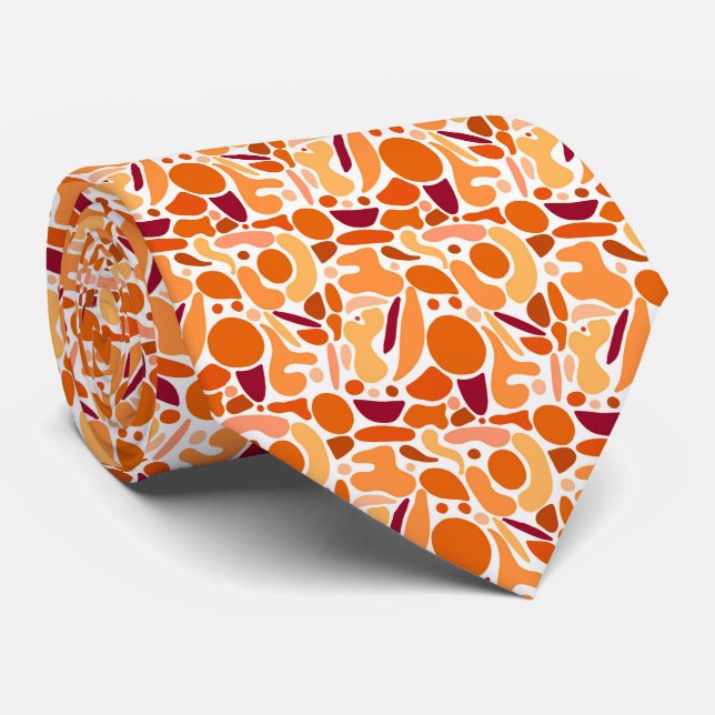 Gravata Torre Lâmpada Laranja (Rolled)