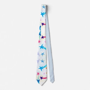 Gravata Torre Laranja e Azul